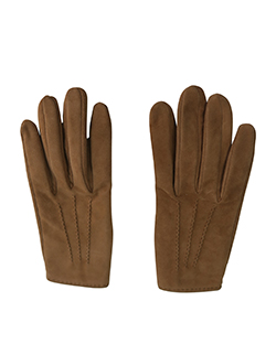 Hermes Suede Gloves, Reindeer Leather, Tan, Small/7, 4*